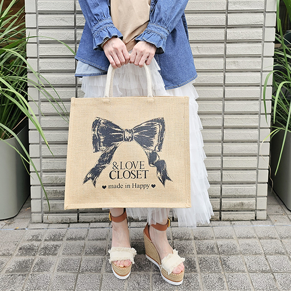 ＆LOVE CLOSET オリジナルジュートバッグ＜BIG＞